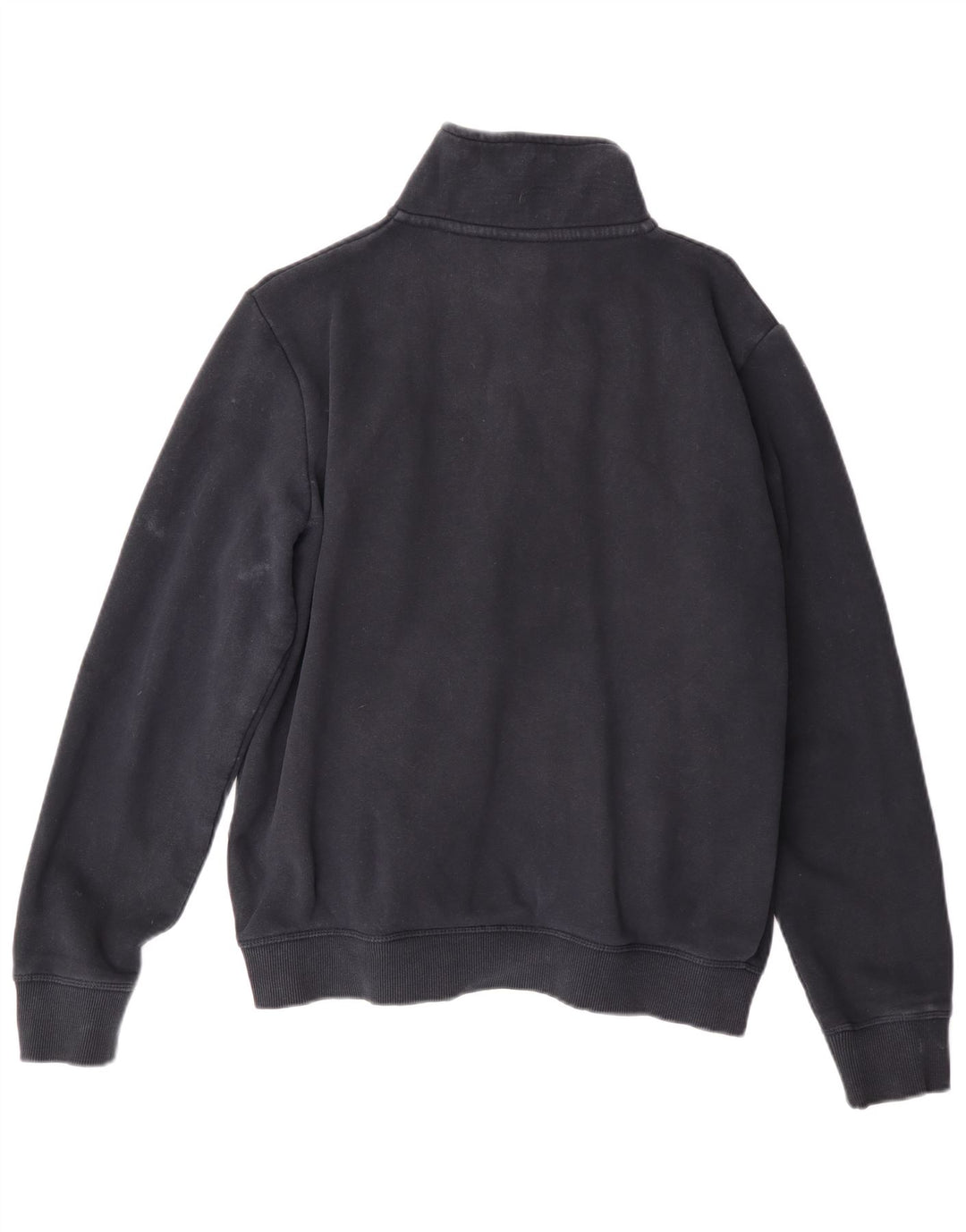 SUPERDRY Womens Tracksuit Top Jacket UK 16 Large Navy Blue Cotton