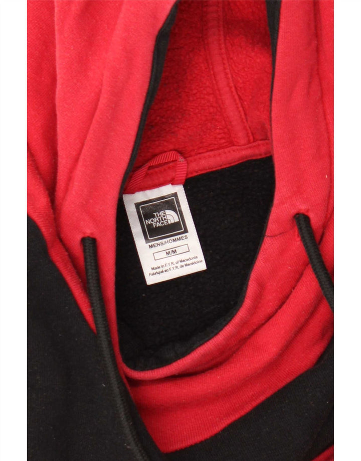 The North Face Mens Hoodie Jumper Medium Red Colourblock