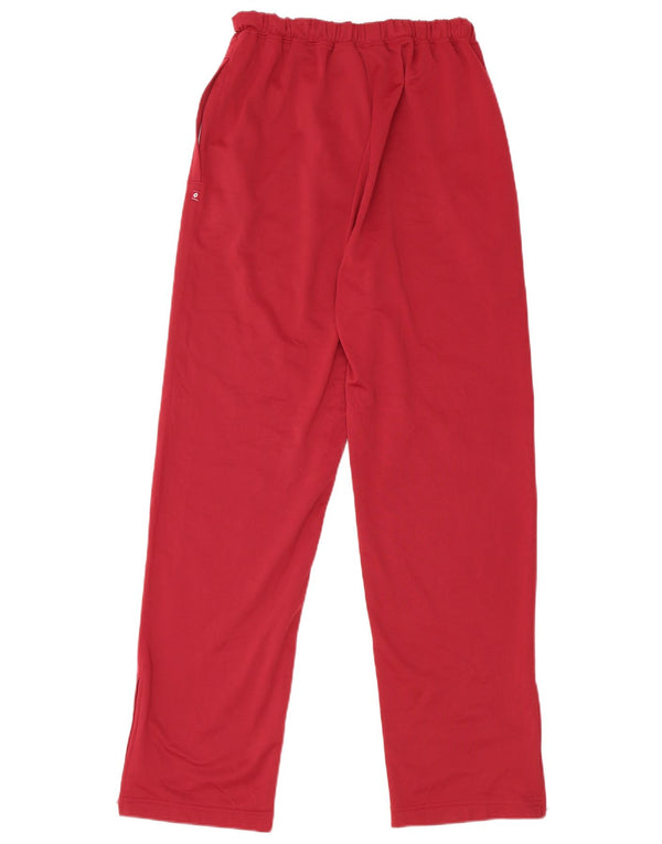 LOTTO Womens Tracksuit Trousers UK 14 Large Maroon Polyester