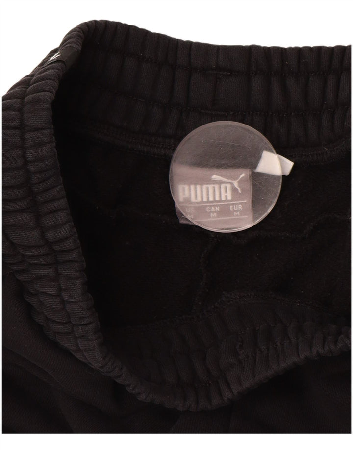 PUMA Mens Graphic Tracksuit Trousers Joggers Medium  Black