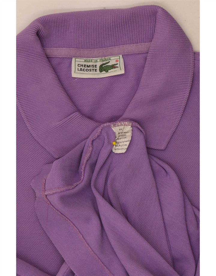 Lacoste Mens Polo Shirt Medium Purple Cotton