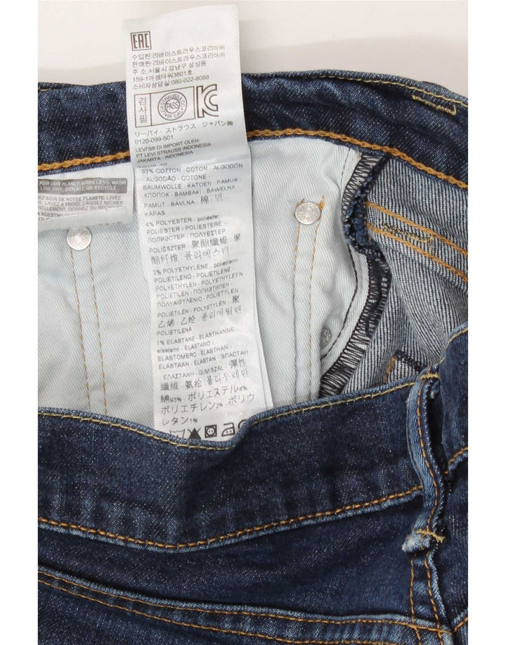 Levi's Mens 511 Slim Jeans W32 L32 Navy Blue Cotton