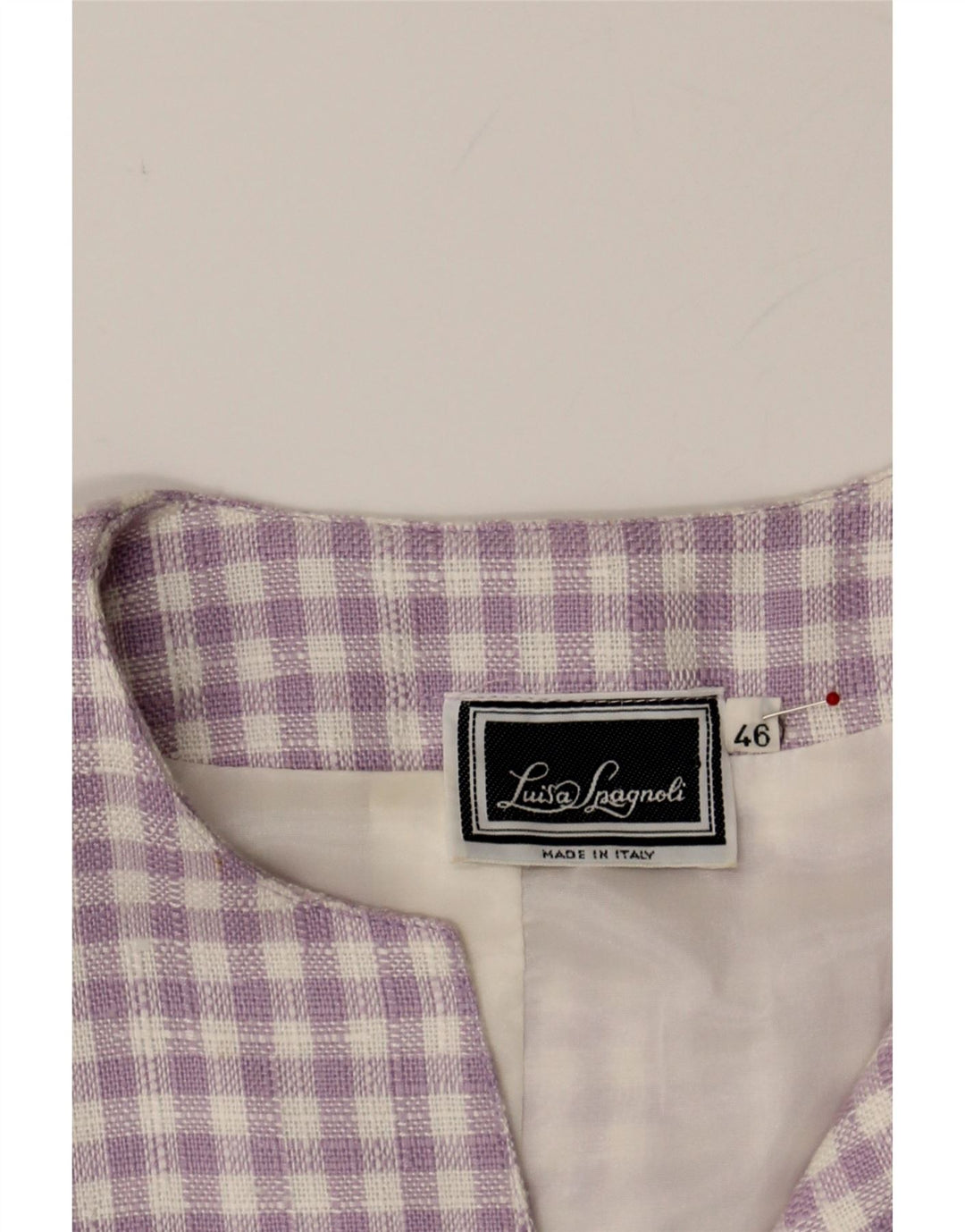 LUISA SPAGNOLI Womens Short Sleeve Blazer Jacket IT 46 Large Purple Vintage Luisa Spagnoli and Second-Hand Luisa Spagnoli from Messina Hembry 