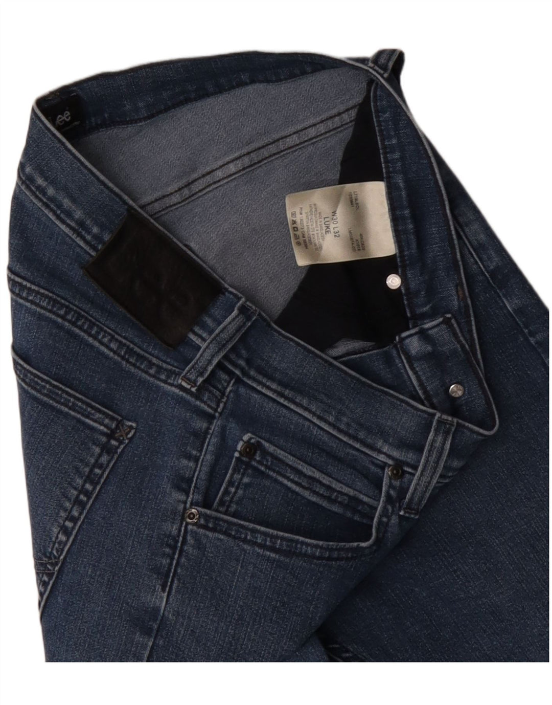 LEE Womens Luke Skinny Jeans W30 L32 Blue Cotton