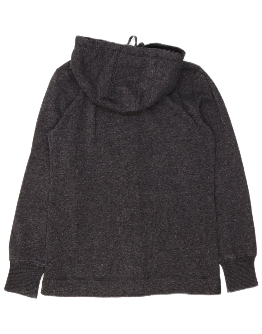 CHAMPION Mens Graphic Zip Hoodie Sweater Small Grey Flecked Cotton