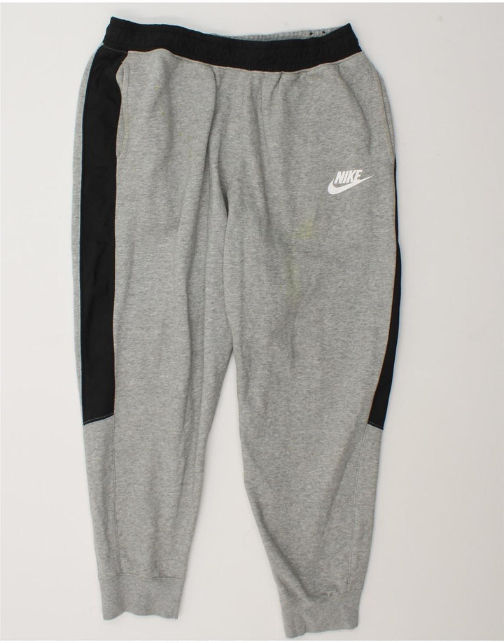 Nike Mens Full Tracksuit Large  Grey Colourblock Cotton