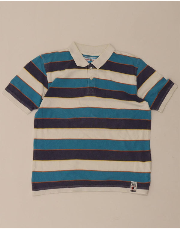 Champion Boys Polo Shirt 9-10 Years Multicoloured Striped Cotton