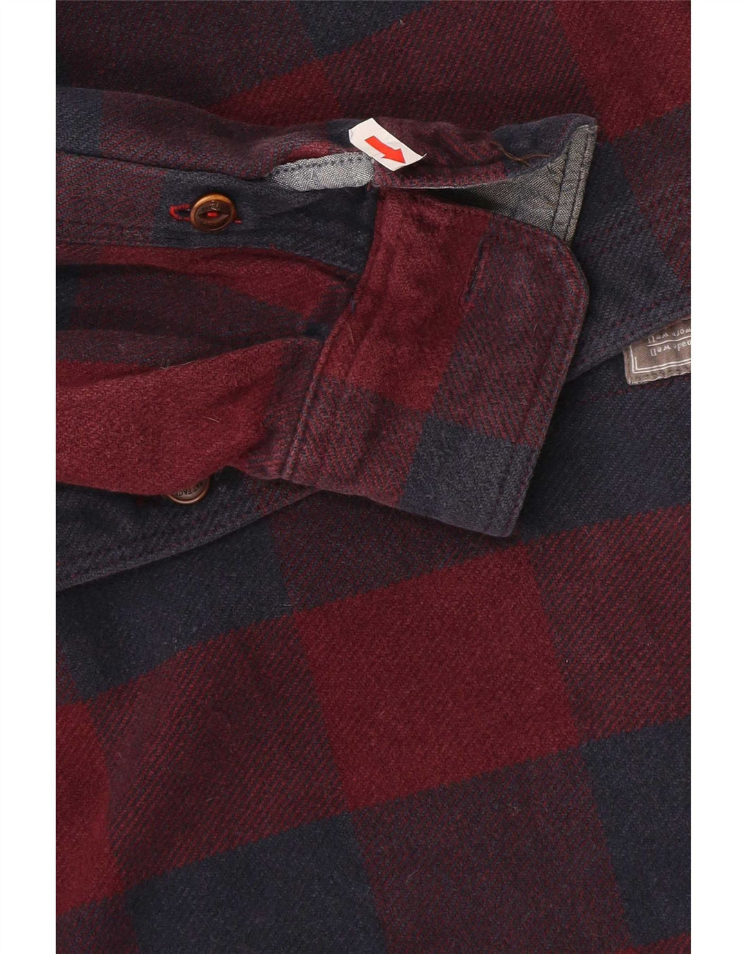 Fat Face Mens Classic Fit Flannel Shirt Small Red Check Cotton