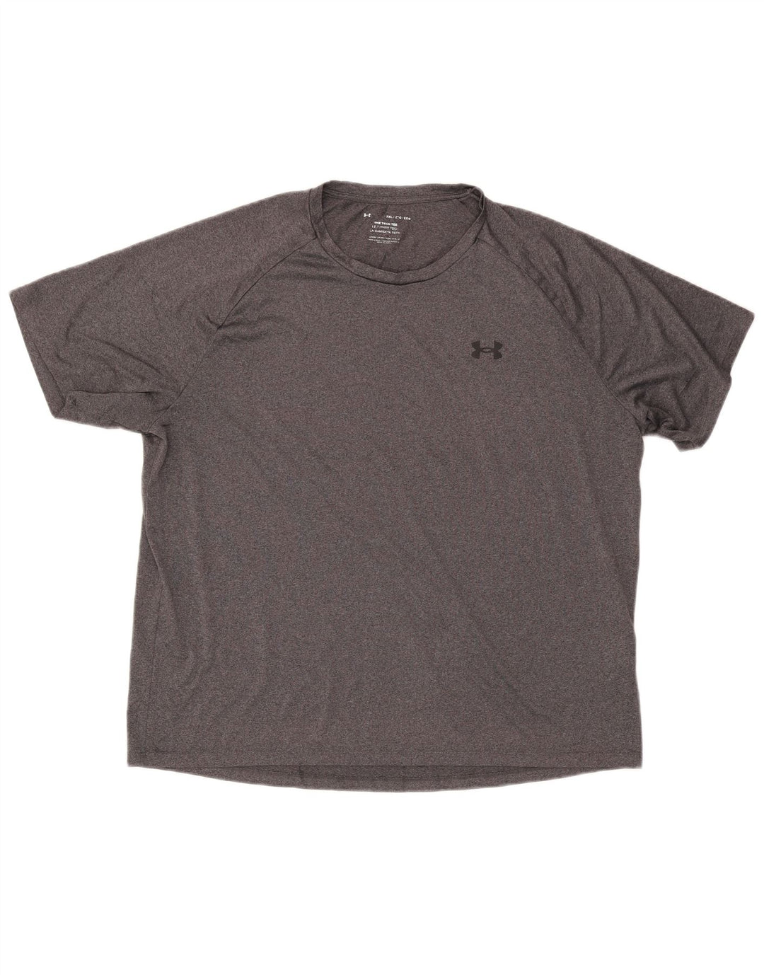 Under Armour Mens T-Shirt Top 2XL Grey Polyester