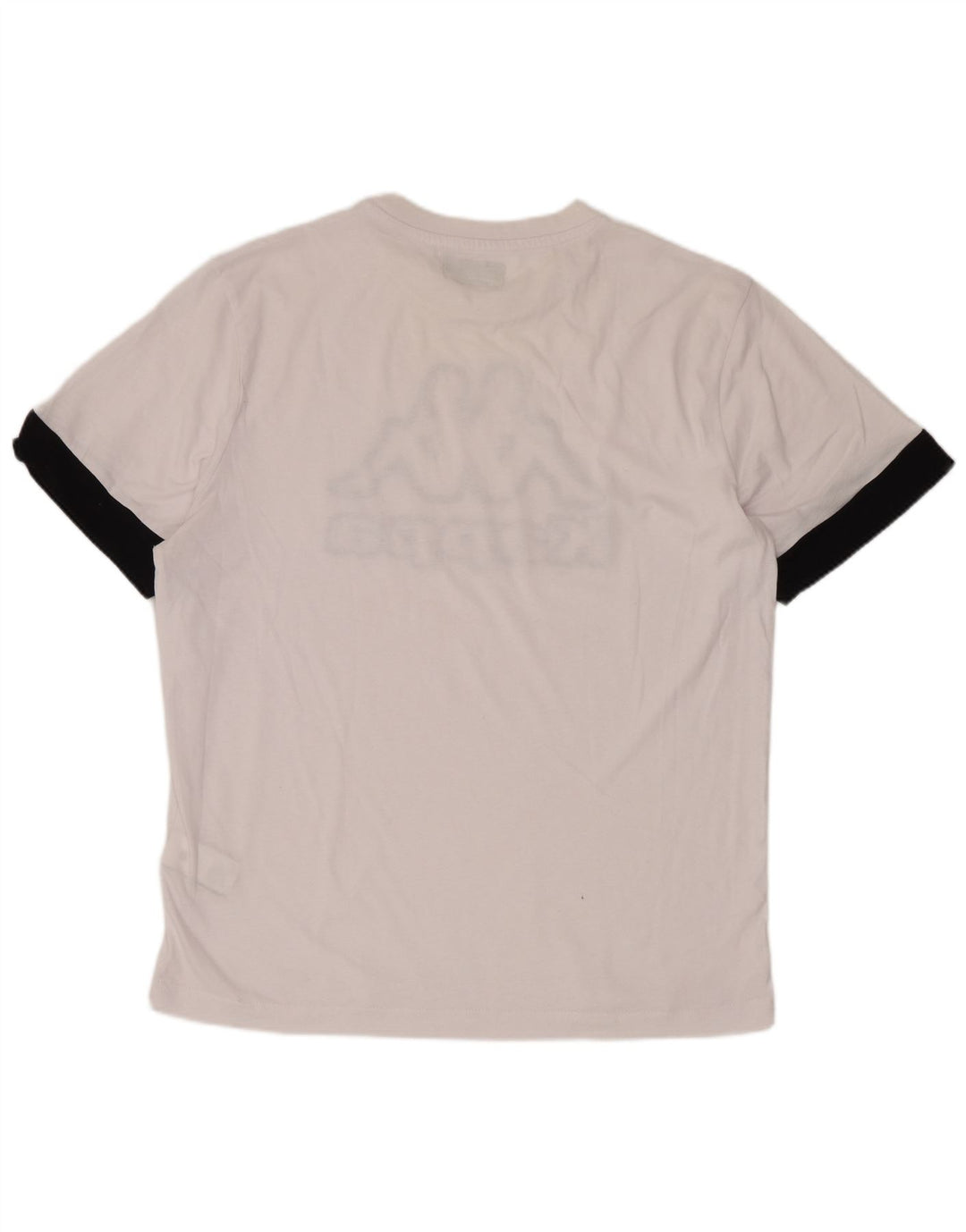 Kappa Mens Graphic T-Shirt Top Medium White Cotton