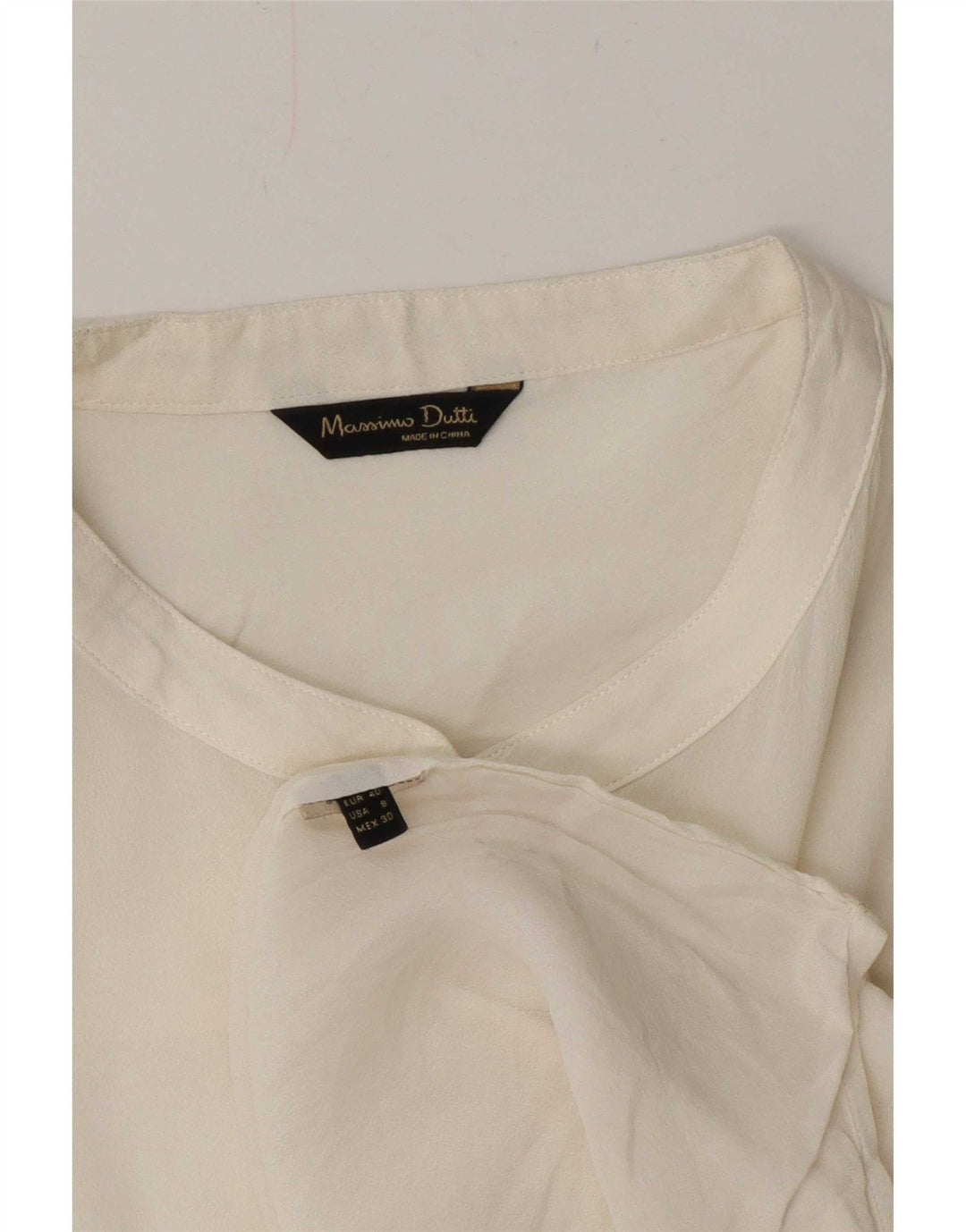 Massimo Dutti Womens Pullover Shirt EU 40 Medium Off White