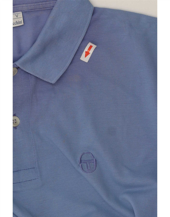 Sergio Tacchini Mens Polo Shirt Large Blue