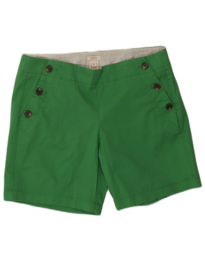 J. Crew Womens Chino Shorts US 6 Medium W30 Green Cotton