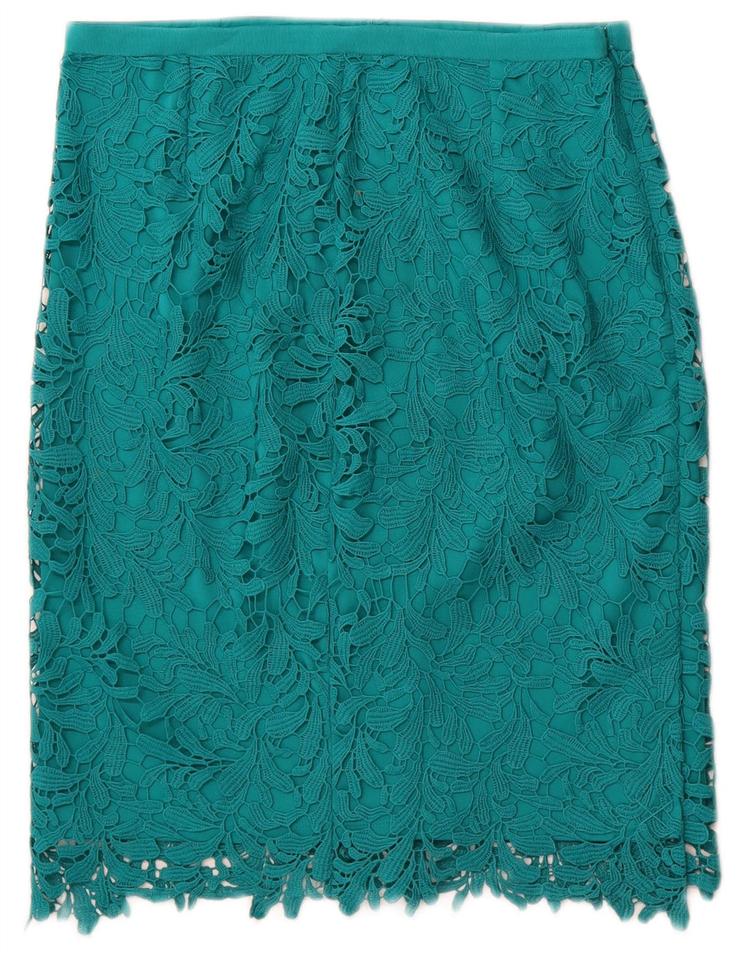 JACQUES VERT Womens Petite Straight Skirt UK 12 Medium W30  Turquoise