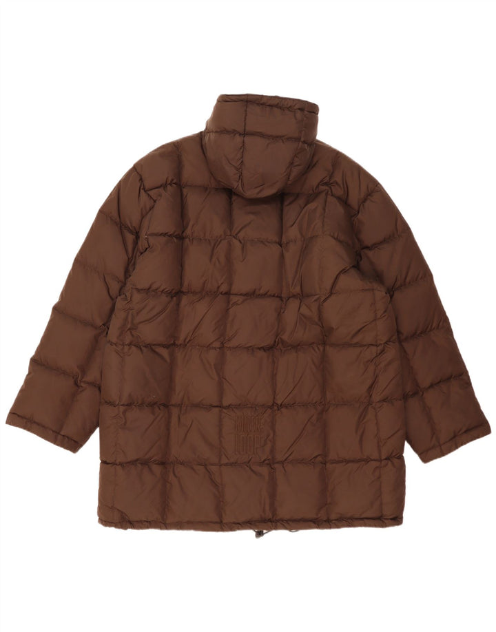 Killer Loop Mens Hooded Padded Coat UK 40 Large Brown Polyamide