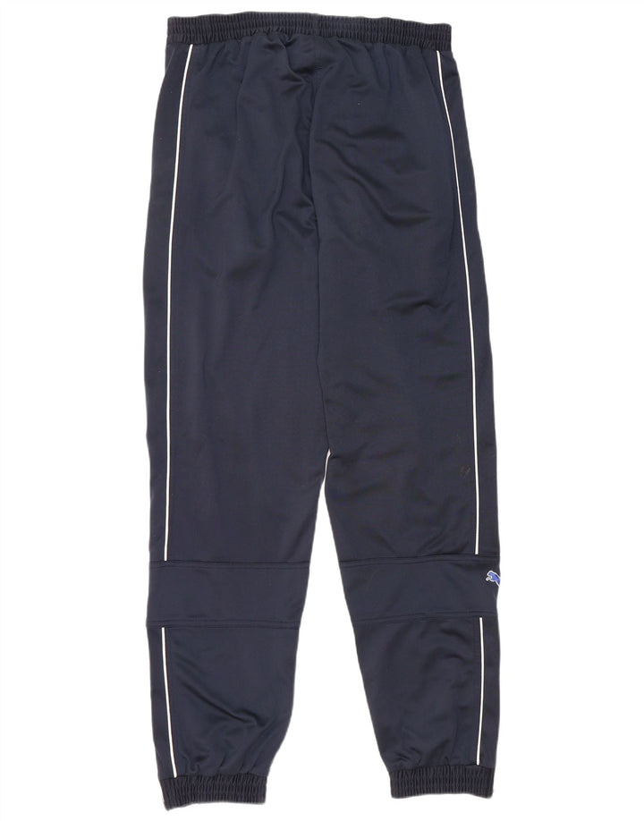 Puma Mens Graphic Tracksuit Trousers Joggers Large  Navy Blue Polyester