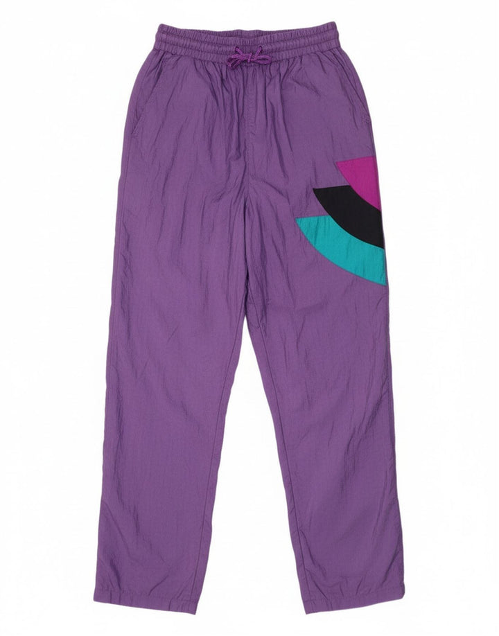 BRUGI Womens Tracksuit Trousers UK 12 Medium  Purple Colourblock Polyester