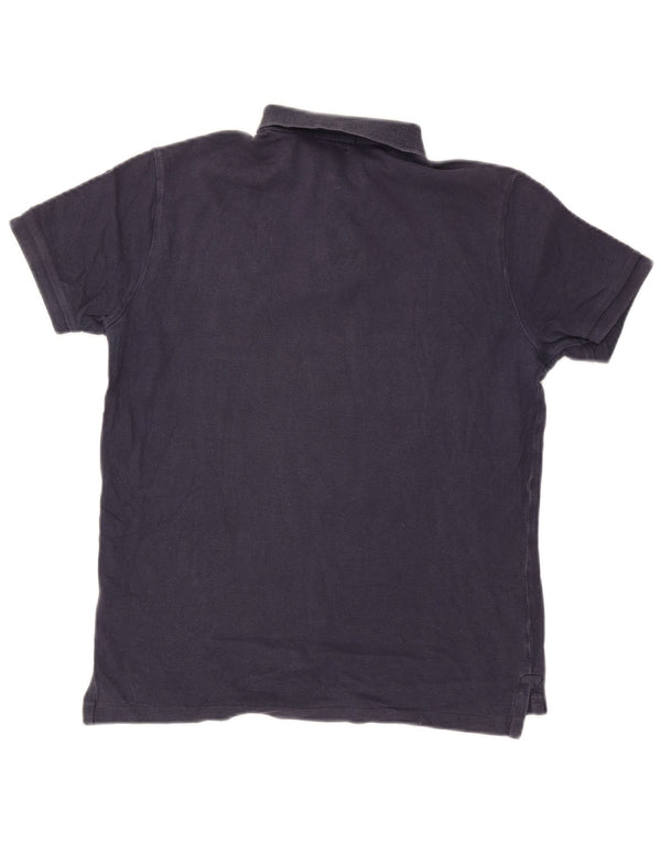 Polo Ralph Lauren Mens Custom Slim Fit Shirt Medium Navy Blue Cotton