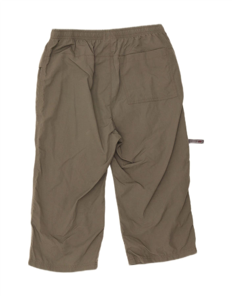 REEBOK Mens Capri Trousers Medium W32 L17 Khaki Nylon Vintage Reebok and Second-Hand Reebok from Messina Hembry 