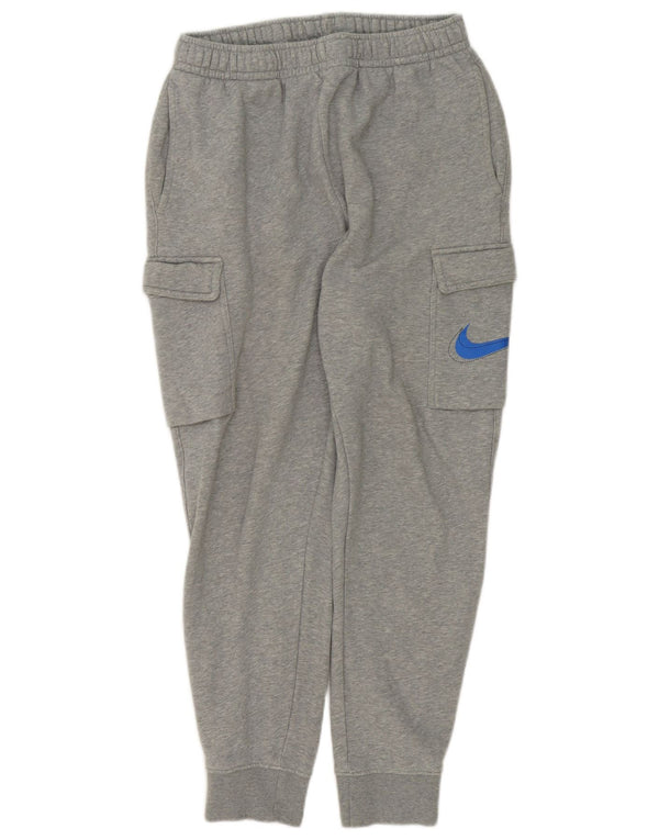 Nike Mens Graphic Cargo Tracksuit Trousers Joggers Medium Grey Flecked