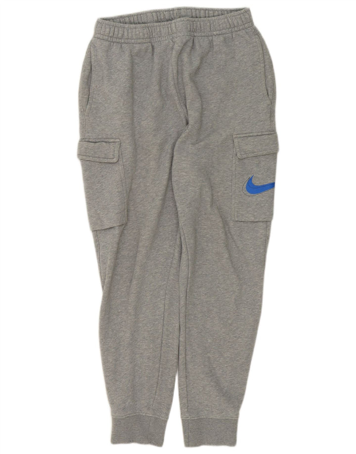 Nike Mens Graphic Cargo Tracksuit Trousers Joggers Medium Grey Flecked