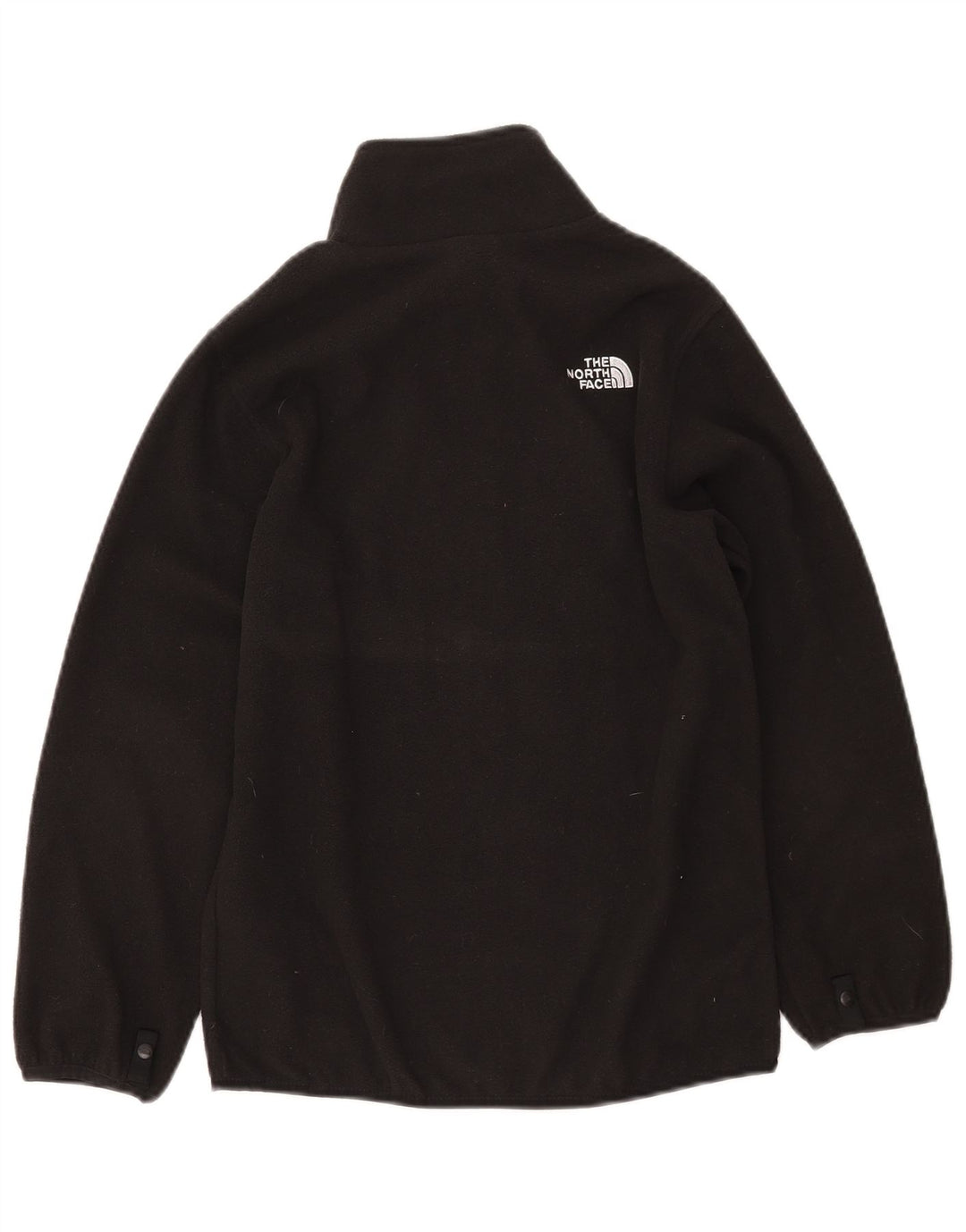 THE NORTH FACE Boys Fleece Jacket 11-12 Years Large Black Polyester