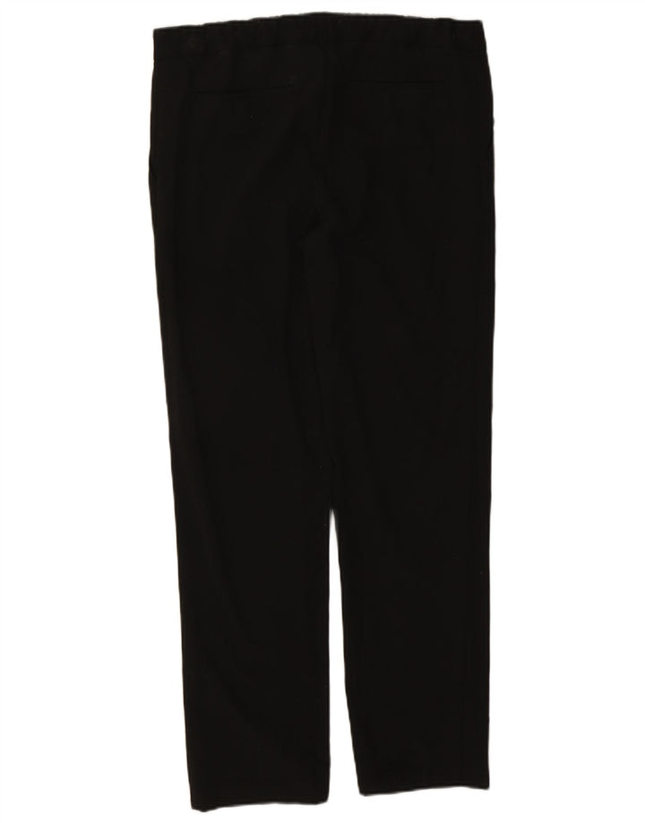 Marks & Spencer Mens Straight Suit Trousers W34 L29 Black