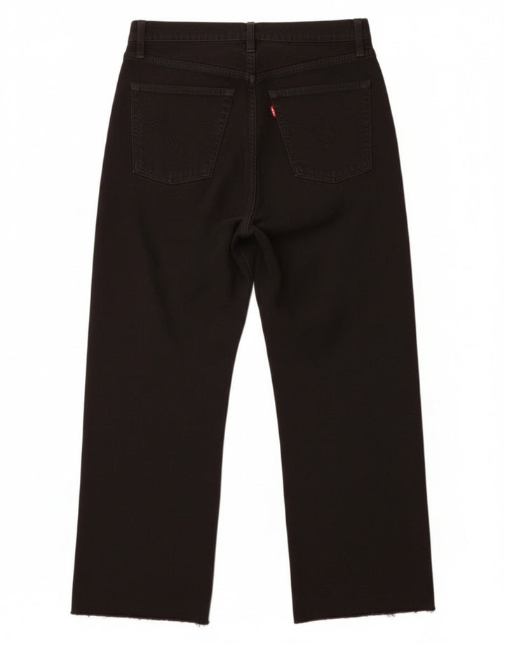 Levi's Womens Ribcage Cropped Jeans W28 L24 Black