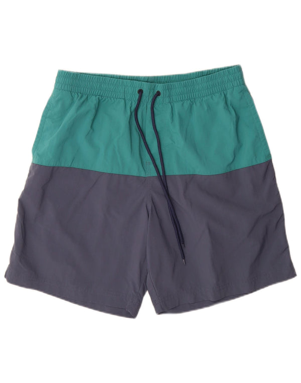 Columbia Mens Omni-Shield Swimming Shorts Medium Navy Blue Colourblock