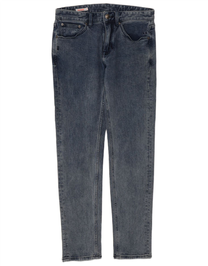 Sun68 Mens Slim Jeans W31 L30 Blue Cotton