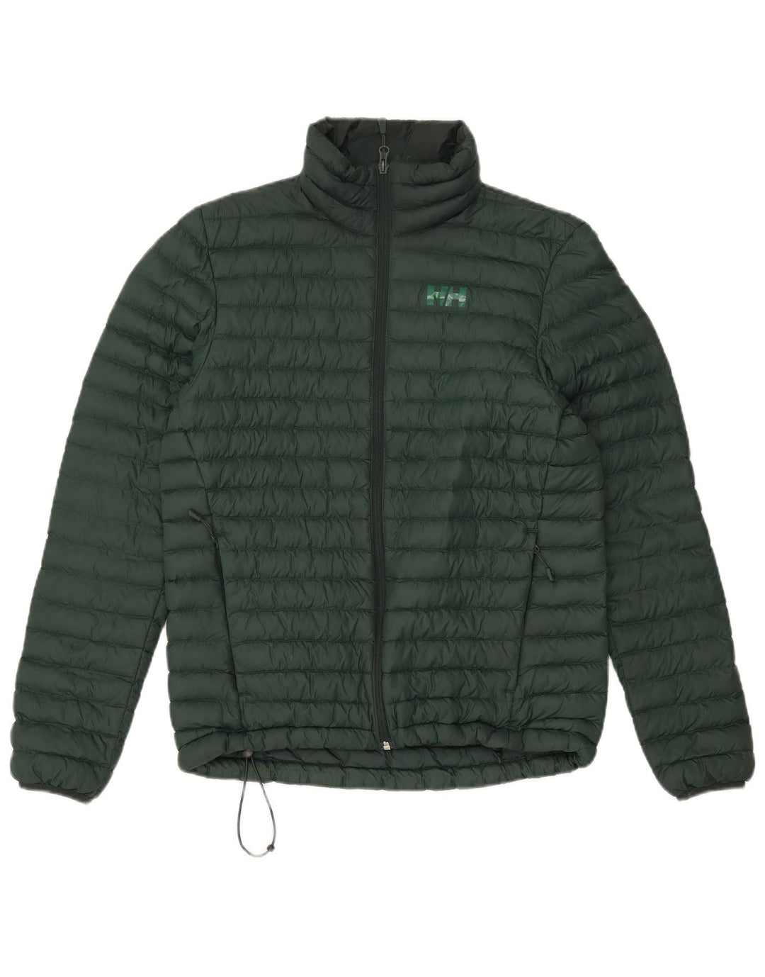HELLY HANSEN Mens Relaxed Fit Padded Jacket UK 36 Small Green Polyamide
