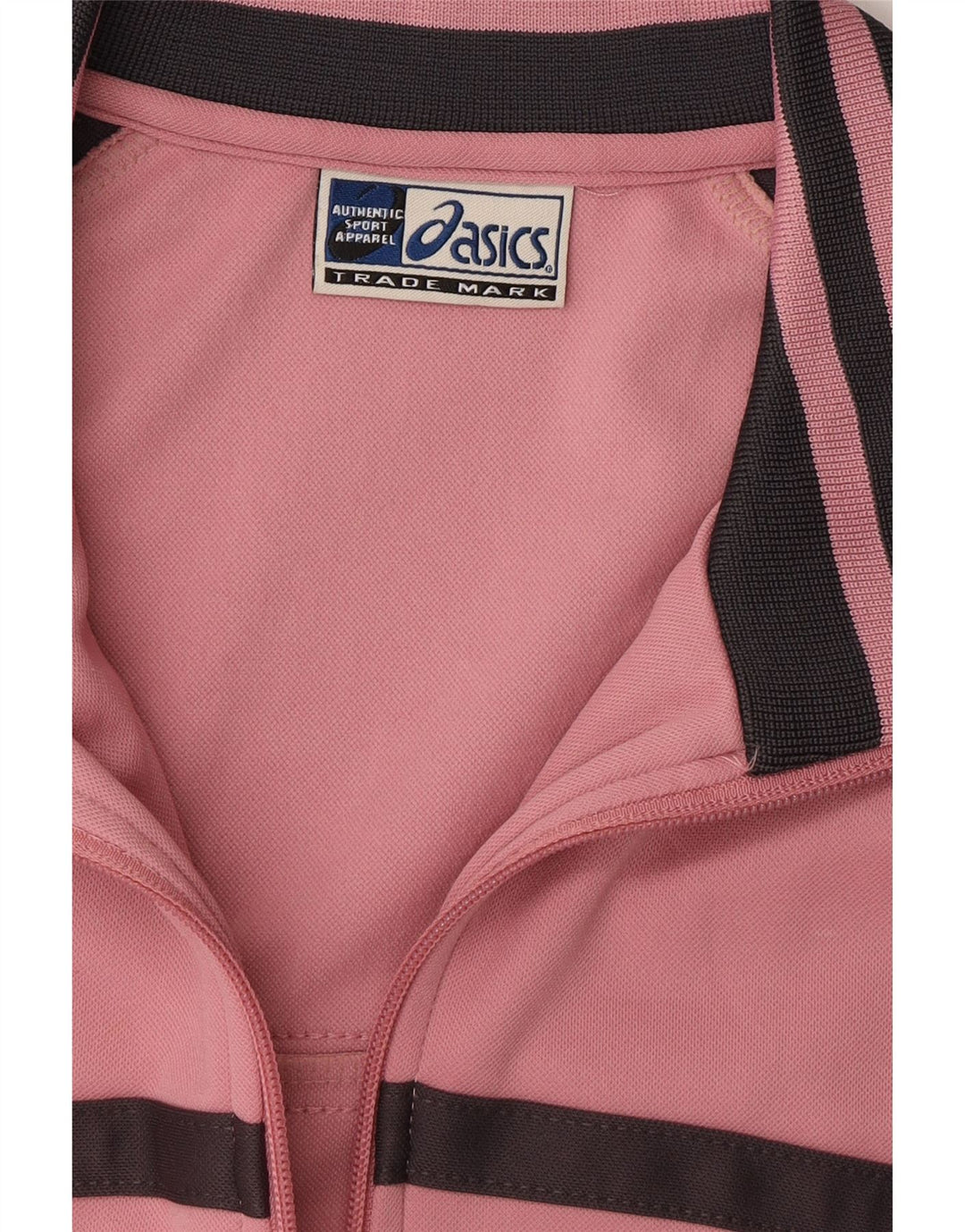 ASICS Womens Tracksuit Top Jacket UK 14 Medium Pink Colourblock Polyester Vintage Asics and Second-Hand Asics from Messina Hembry 