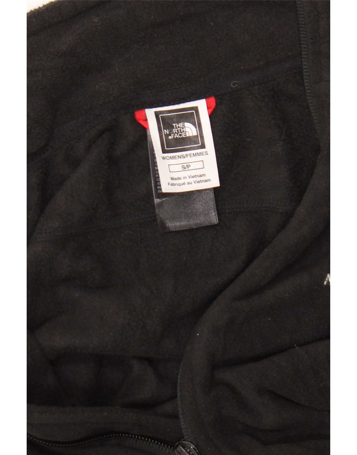 The North Face Womens Fleece Jacket UK 10 Small Black Polyester