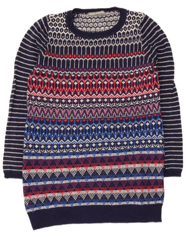 Marks & Spencer Womens Crew Neck Jumper Sweater UK 12 Medium Multicoloured