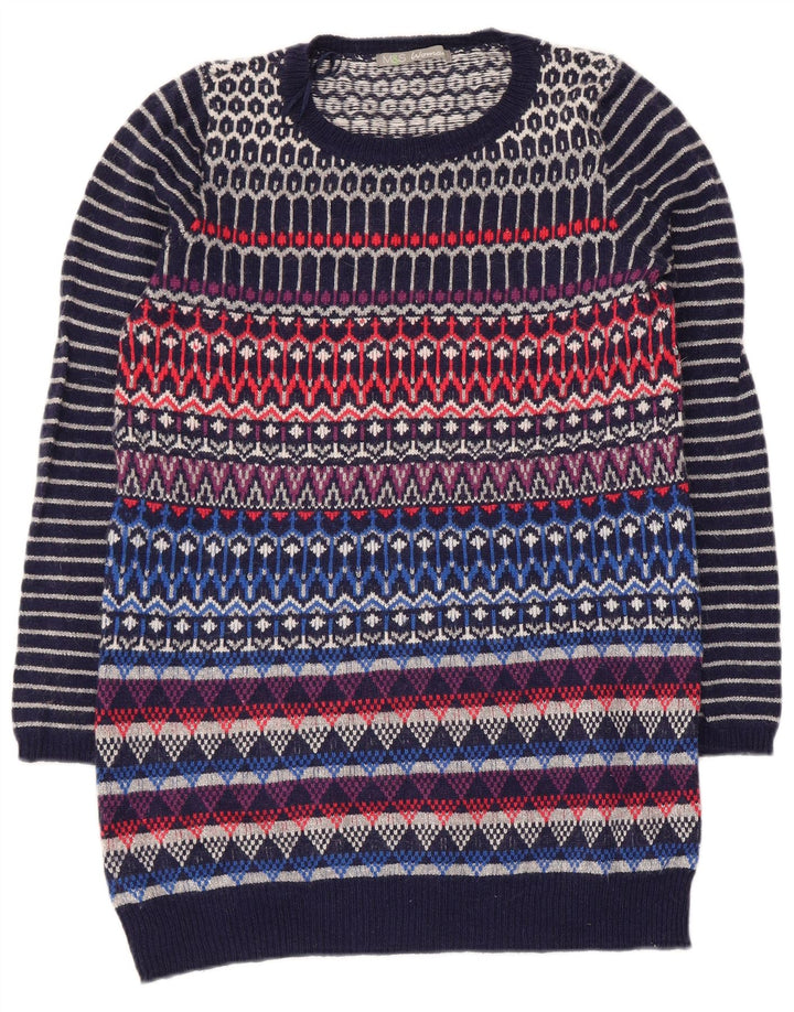 Marks & Spencer Womens Crew Neck Jumper Sweater UK 12 Medium Multicoloured