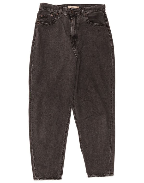 Levi's Womens High Rise Loose Fit Tapered Jeans W29 L29 Grey Cotton