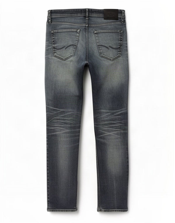 Jack & Jones Mens GLENN Distressed Slim Jeans W30 L32 Blue Cotton