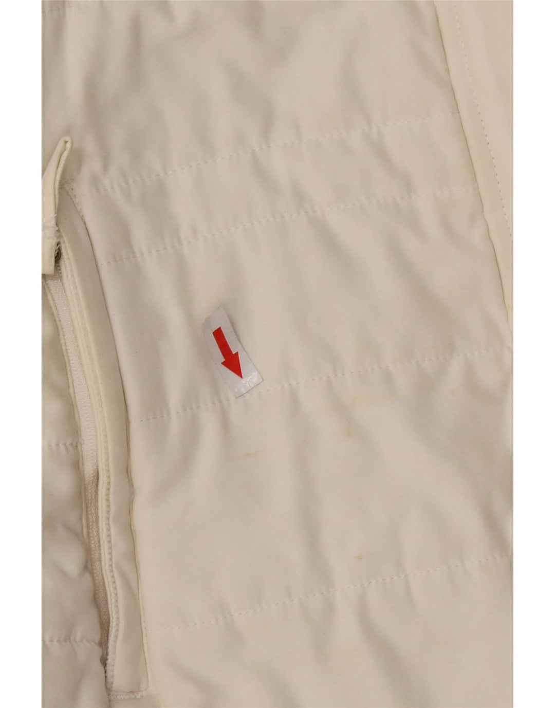 WEIRD FISH Womens Padded Gilet UK 14 Large White Polyester