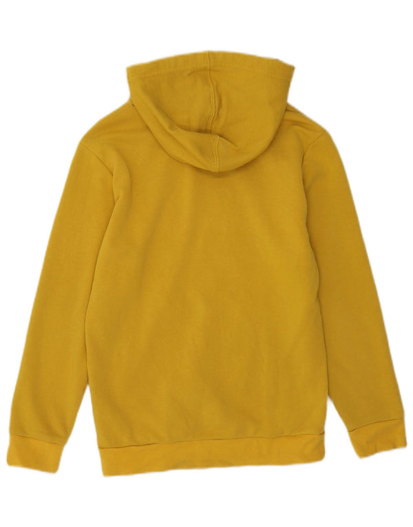 Adidas Boys Juventus Graphic Hoodie Jumper 11-12 Years Yellow Cotton