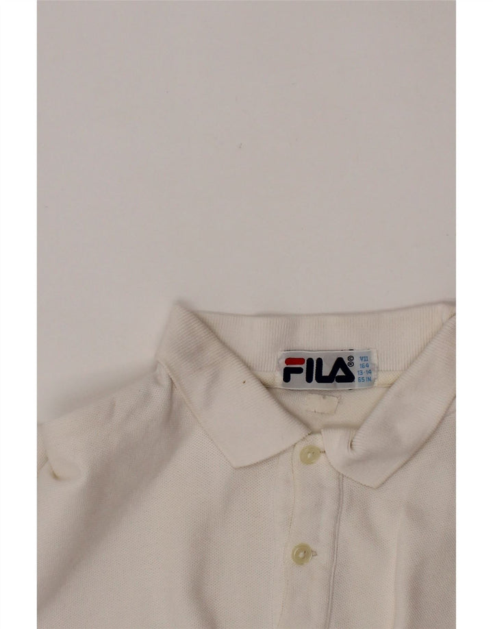 FILA Boys Polo Shirt 13-14 Years White