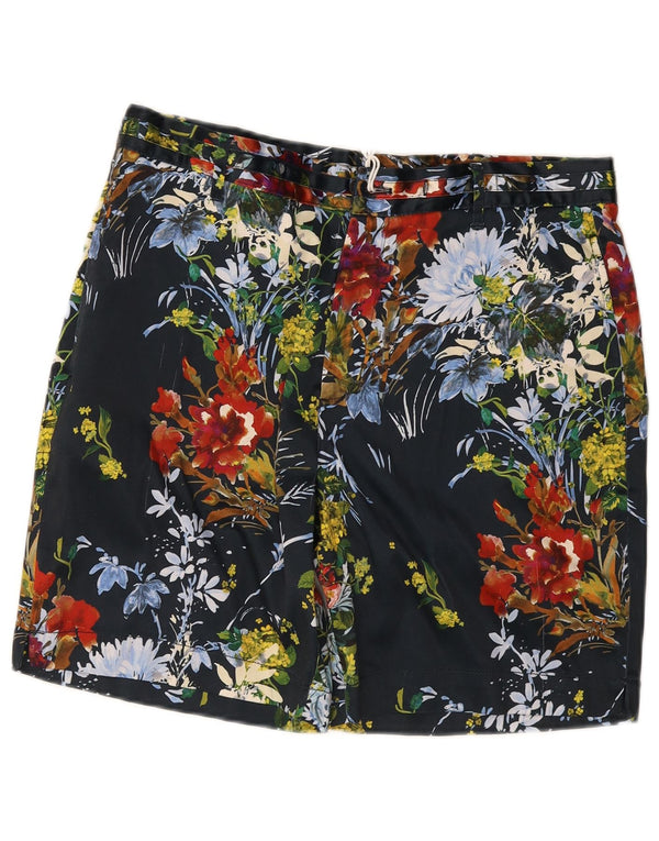 Zara Mens Hawaiian Chino Shorts EU 42 Large W32 Multicoloured Floral