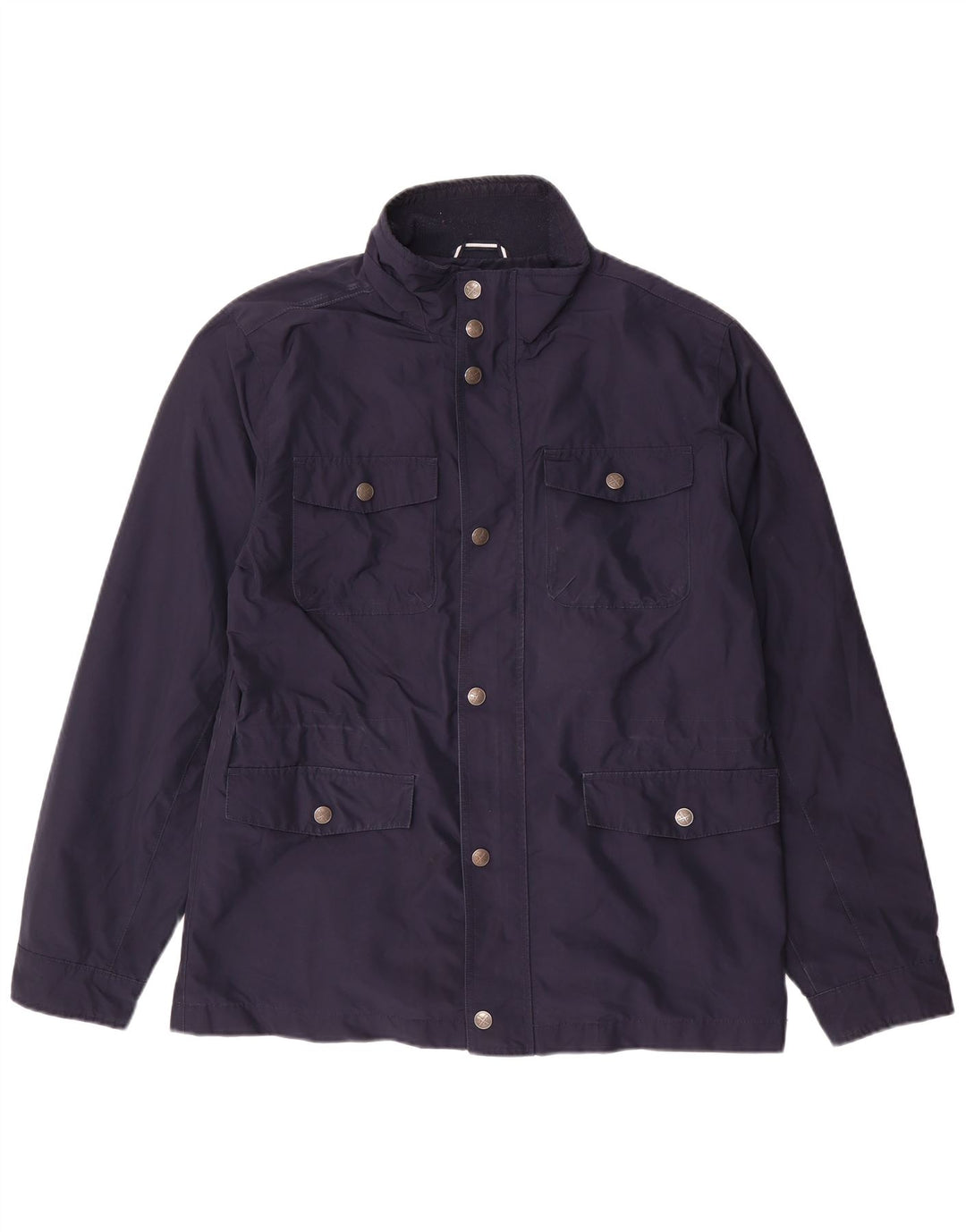Crew Clothing Mens Utility Jacket UK 38 Medium Navy Blue Polyester