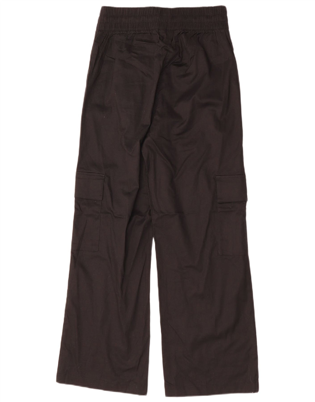 ADIDAS Womens High Waist Cargo Trousers UK 8/10 Small W25 L28  Black