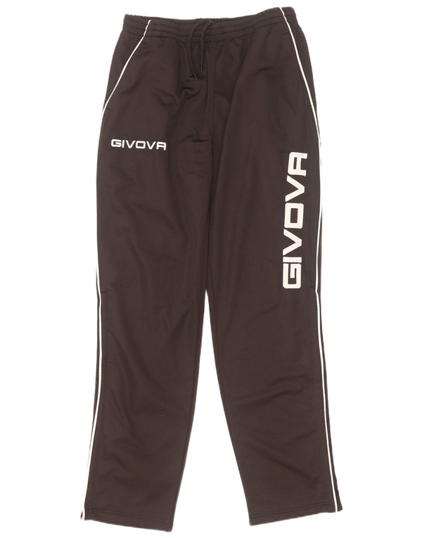 Givova Mens Graphic Tracksuit Trousers Large Black Polyester