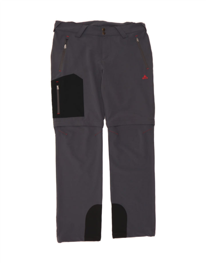 VINTAGE Womens Cargo Trousers UK 16 Large W38 L34 Grey Polyester Vintage Vintage and Second-Hand Vintage from Messina Hembry 