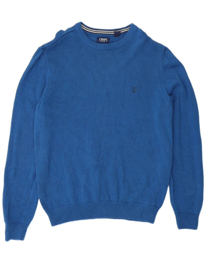 CHAPS Mens Crew Neck Jumper Sweater XL Blue