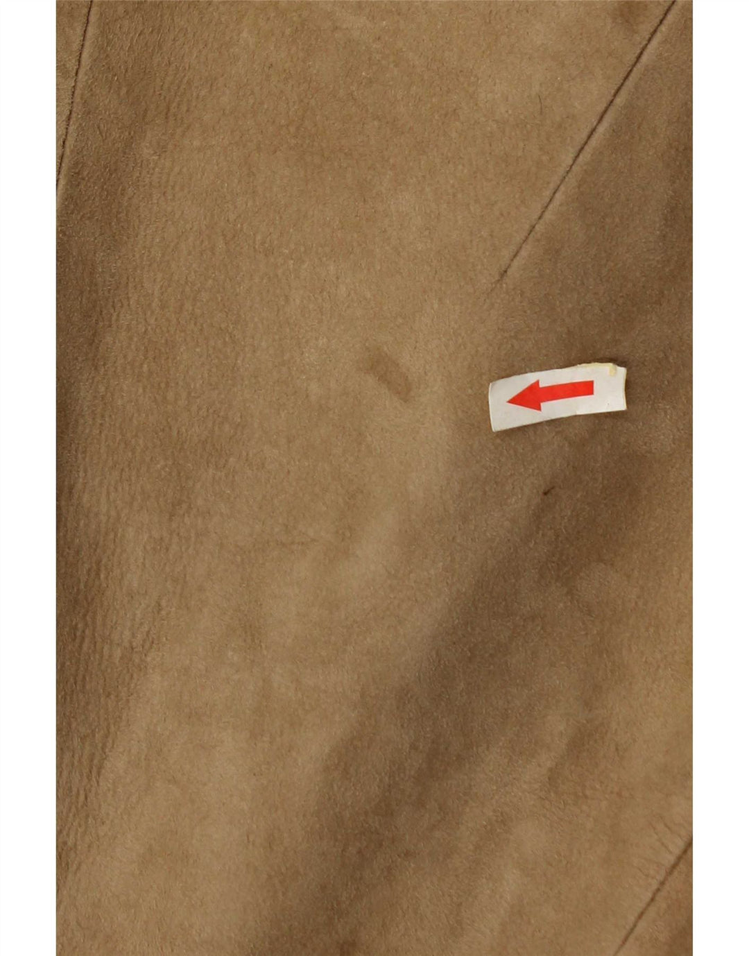 Vintage Womens Suede Jacket UK 10 Small Beige