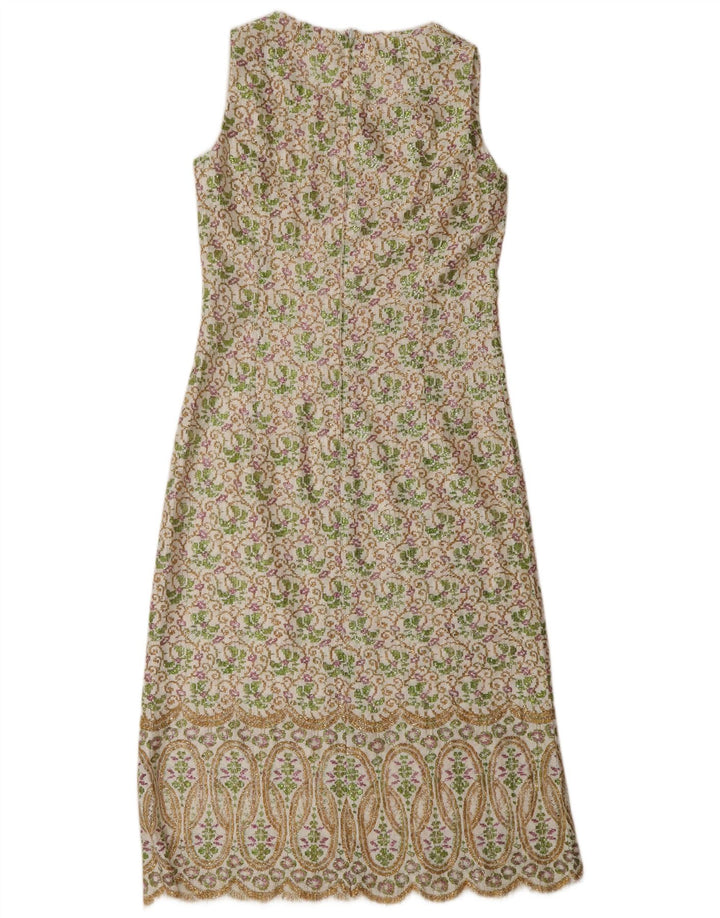 Lucie Linden Womens Maxi Shift Dress EU 38 Medium Multicoloured Floral 80s