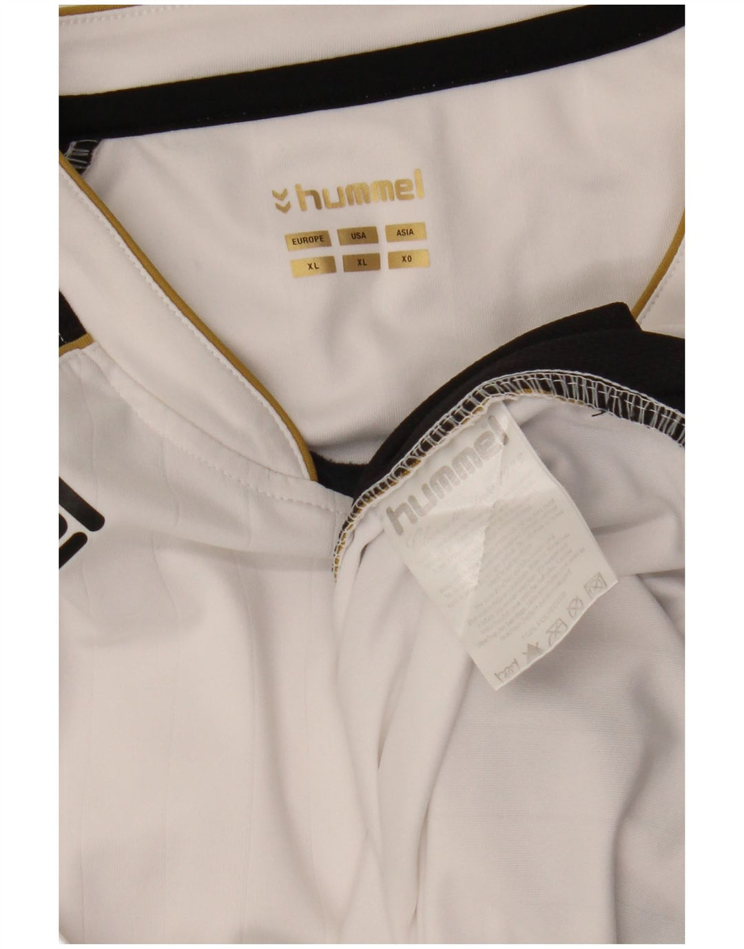 HUMMEL Mens Top Long Sleeve XL White Colourblock