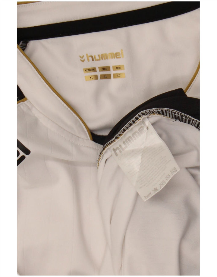 HUMMEL Mens Top Long Sleeve XL White Colourblock